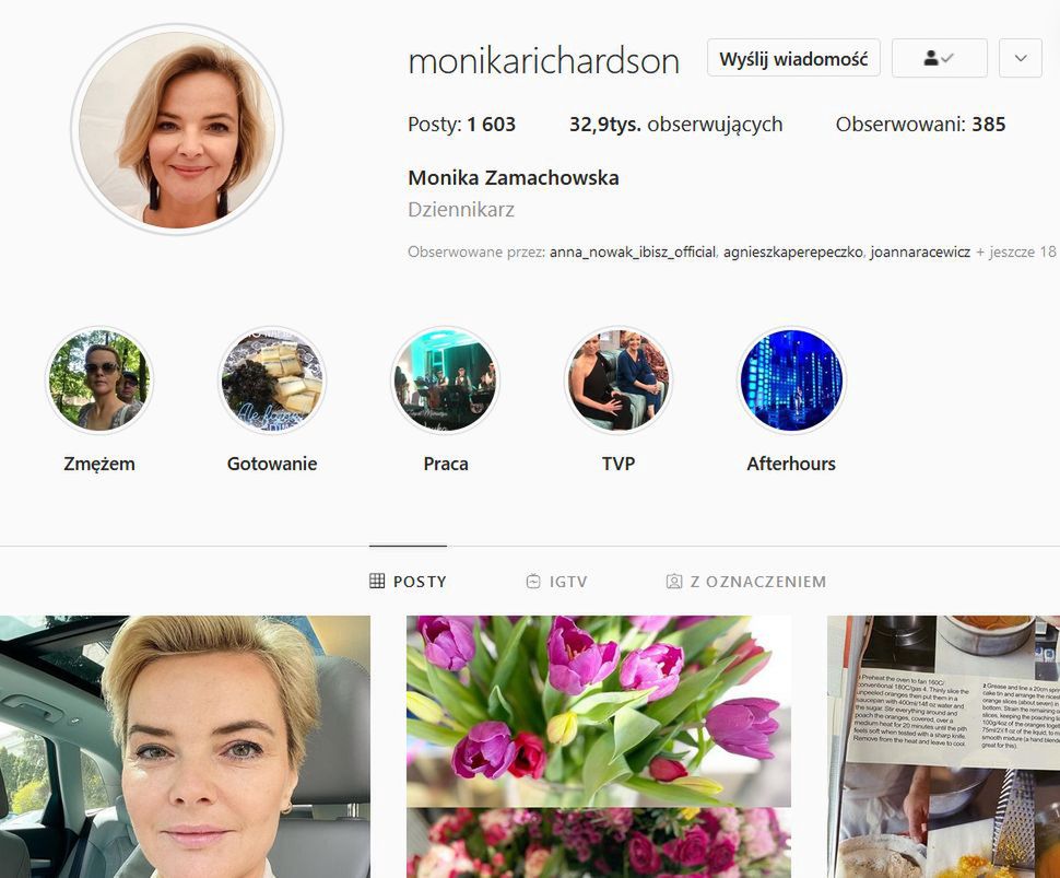 Monika Zamachowska już działa jako Monika Richardson