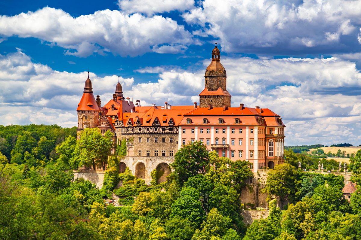 Zamek Książ w Wałbrzychu.