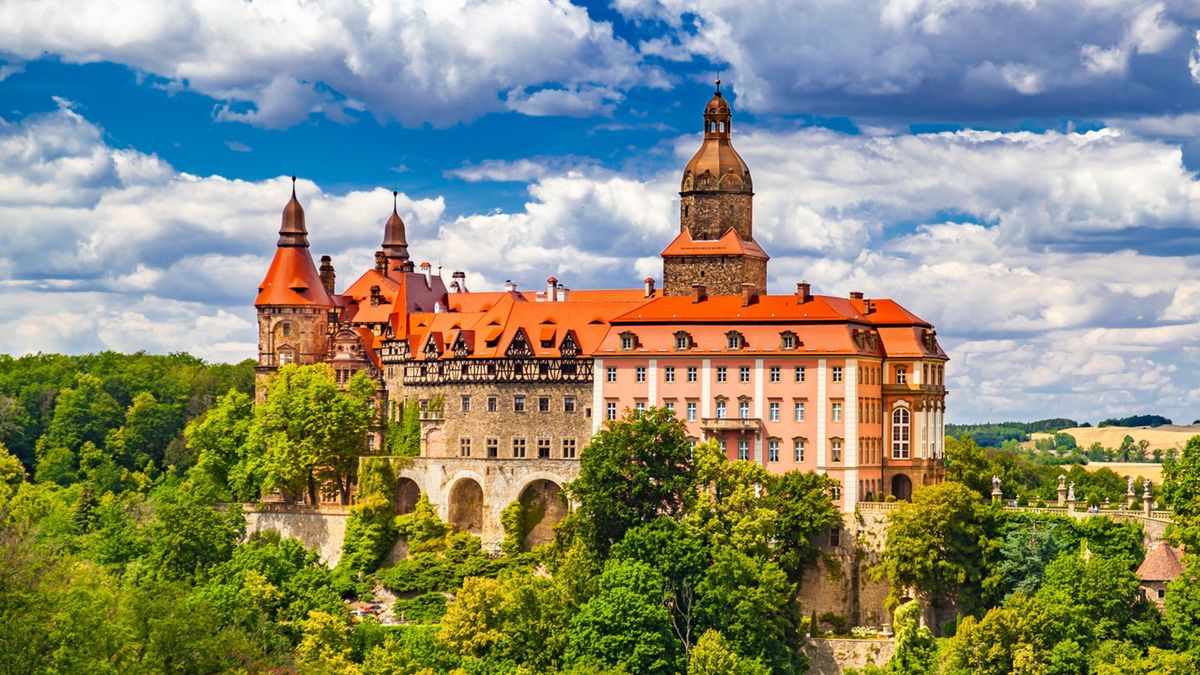 Zamek Książ w Wałbrzychu.