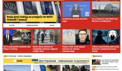 Onet z sekcją ukraińską na stronie głównej, w jej ramach - serwis z ogłoszeniami o pomocy
