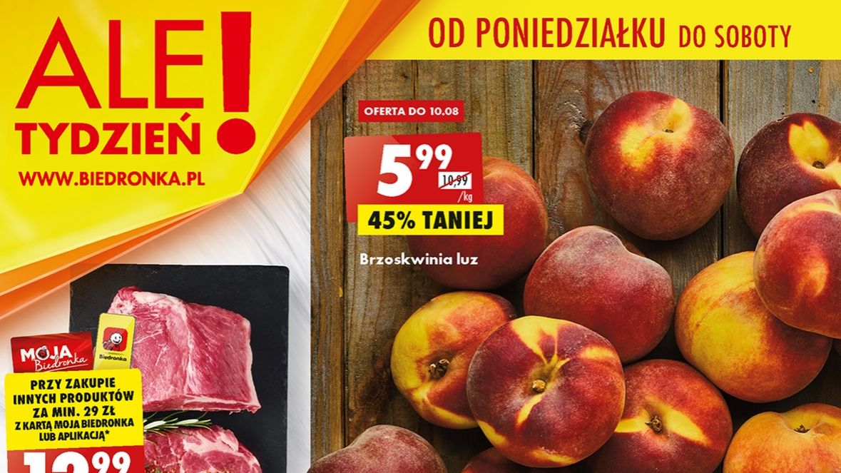 Biedronka gazetka od 8.08 22 - poniedziałku 8 sierpnia