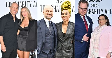 Tłum gwiazd zasila wystawę Top Charity Art u Omeny Mensah i Rafała Brzoski: Lubomirscy, Ewa Chodakowska z mężem