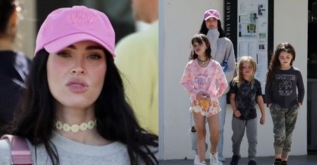 "Zwyczajna" Megan Fox w towarzystwie synów opuszcza lodziarnię w Malibu (ZDJĘCIA)