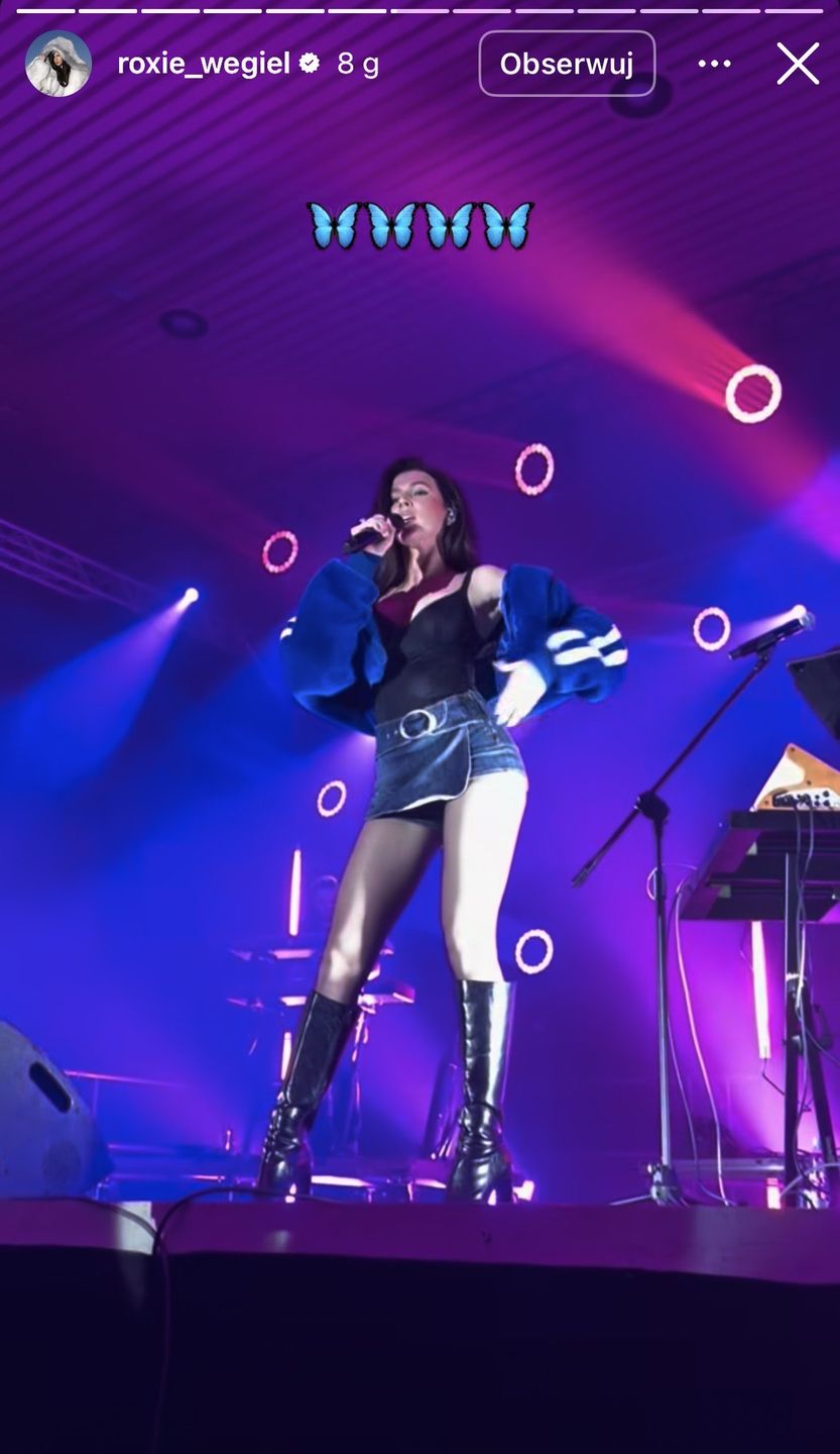 Roksana Węgiel na koncercie 