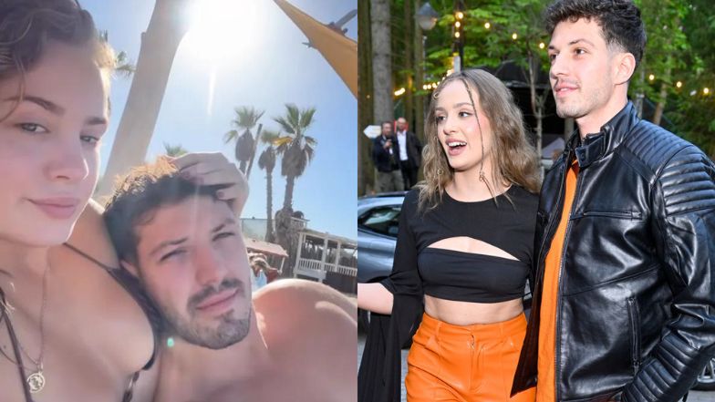 Wiktoria Gąsiewska z chłopakiem