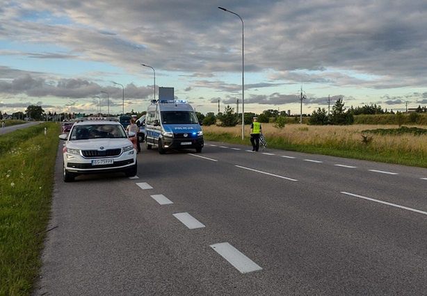 Miejsce wypadku na ul. Utrata w Suwałkach
