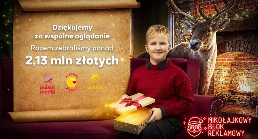 Tyle przyniósł Mikołajkowy Blok Reklamowy Polsatu. Tym razem bez rekordu