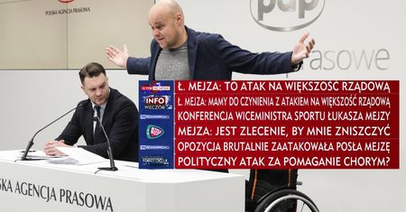 Cuda działy się nie tylko za stołem, ale i na paskach TVP. Paskowy miał ręce pełne roboty