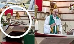 Dramat na mszy w Ekwadorze. Na księdza runął potężny krzyż. Proboszcz nie żyje