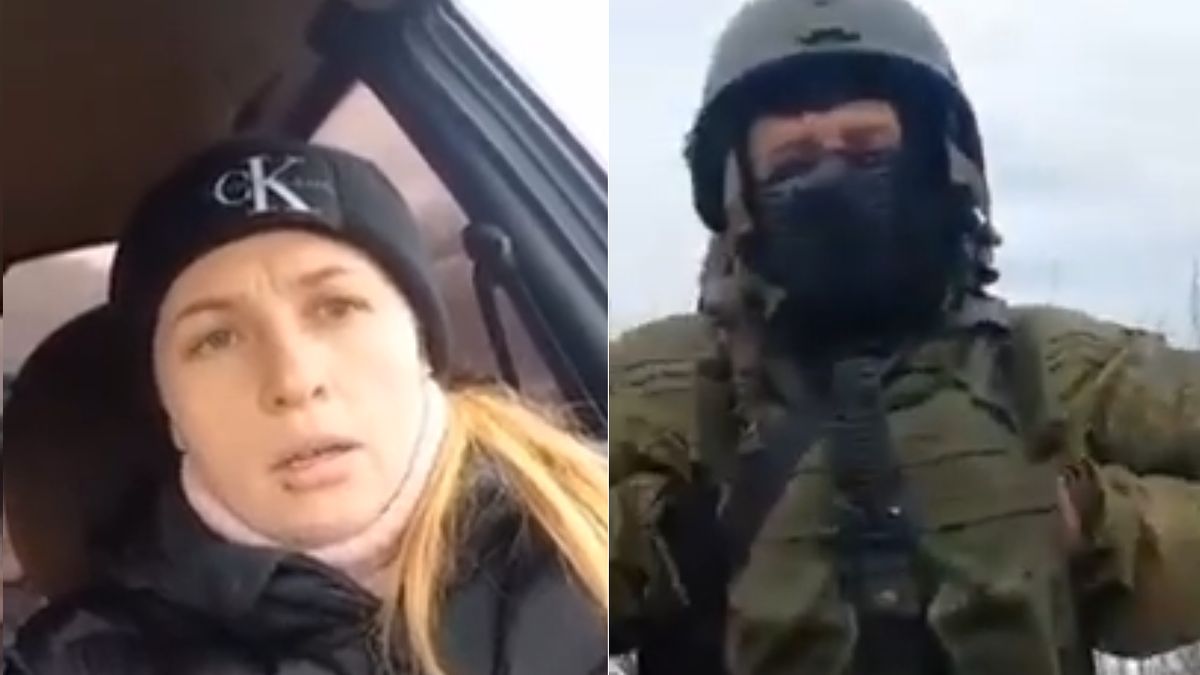 Emocjonalna rozmowa Ukrainki z okupantami 