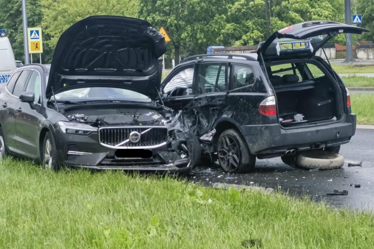 Wypadek na al. Kompozytorów Polskich w Lublinie