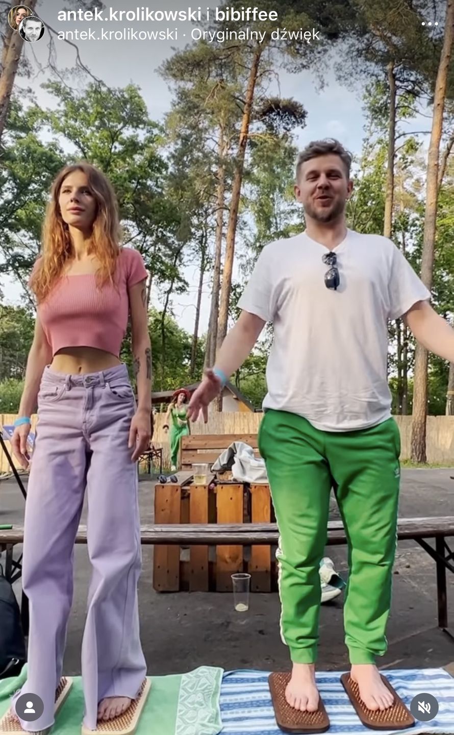 Antek Królikowski i Izabela
