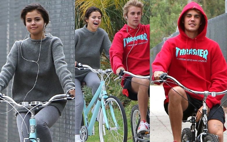 Selena Gomez i Justin Bieber wybrali się na przejażdżkę rowerową