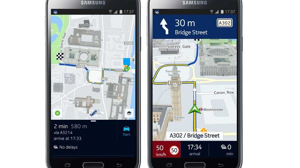 Mapy HERE już dostępne na smartfonach Samsunga 1
