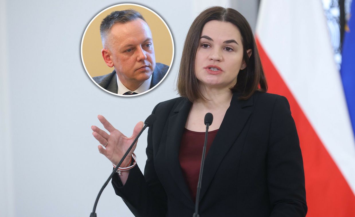 "Smaczny kąsek propagandowy". Cichanouska mówi WP, jak Szmydt może zostać wykorzystany