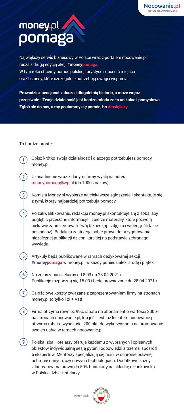 Onepager - zasady akcji #moneypomaga