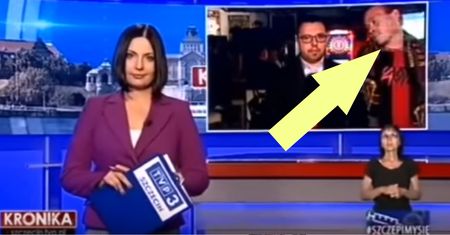 Koszmarna wpadka TVP. Kibic powiedział, co myśli o Kaczyńskim