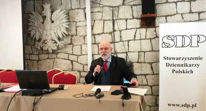 Maciej Świrski na zjeździe SDP: "My się na pewno nie zgodzimy na likwidację Biełsatu"