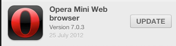 Aktualizacja Opery Mini dla iOS
