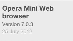Aktualizacja Opery Mini dla iOS 1