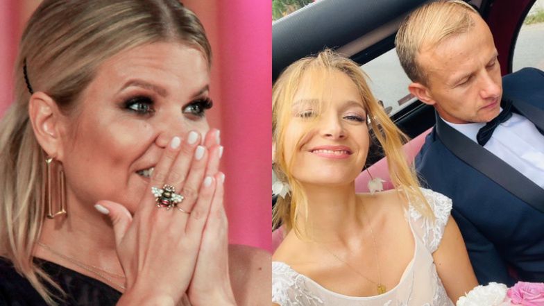 Marta Manowska na weselu