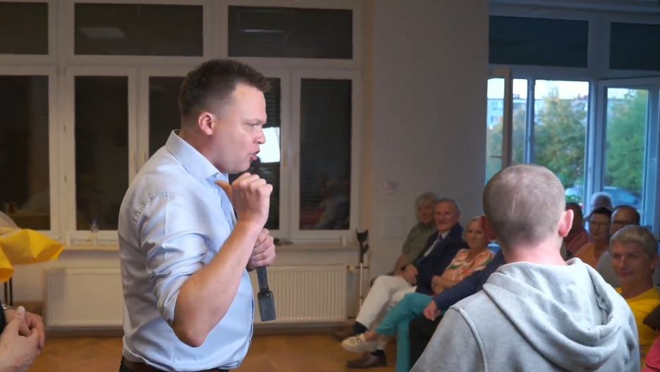 Spięcie Hołowni z jednym z wyborców