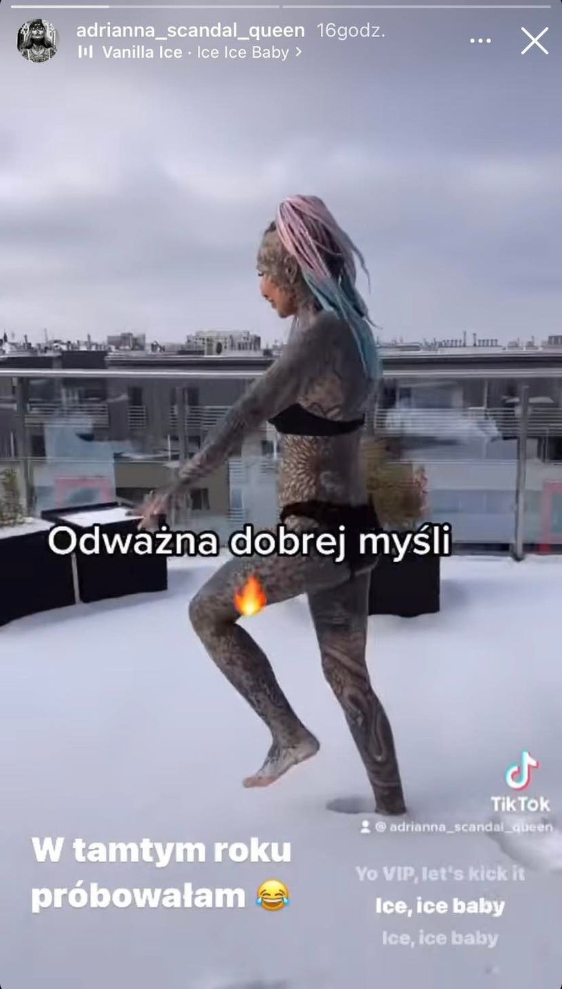 Adrianna Eisenbach z "Królowych życia" biega po śniegu w SAMYM BIKINI (ZDJĘCIA)