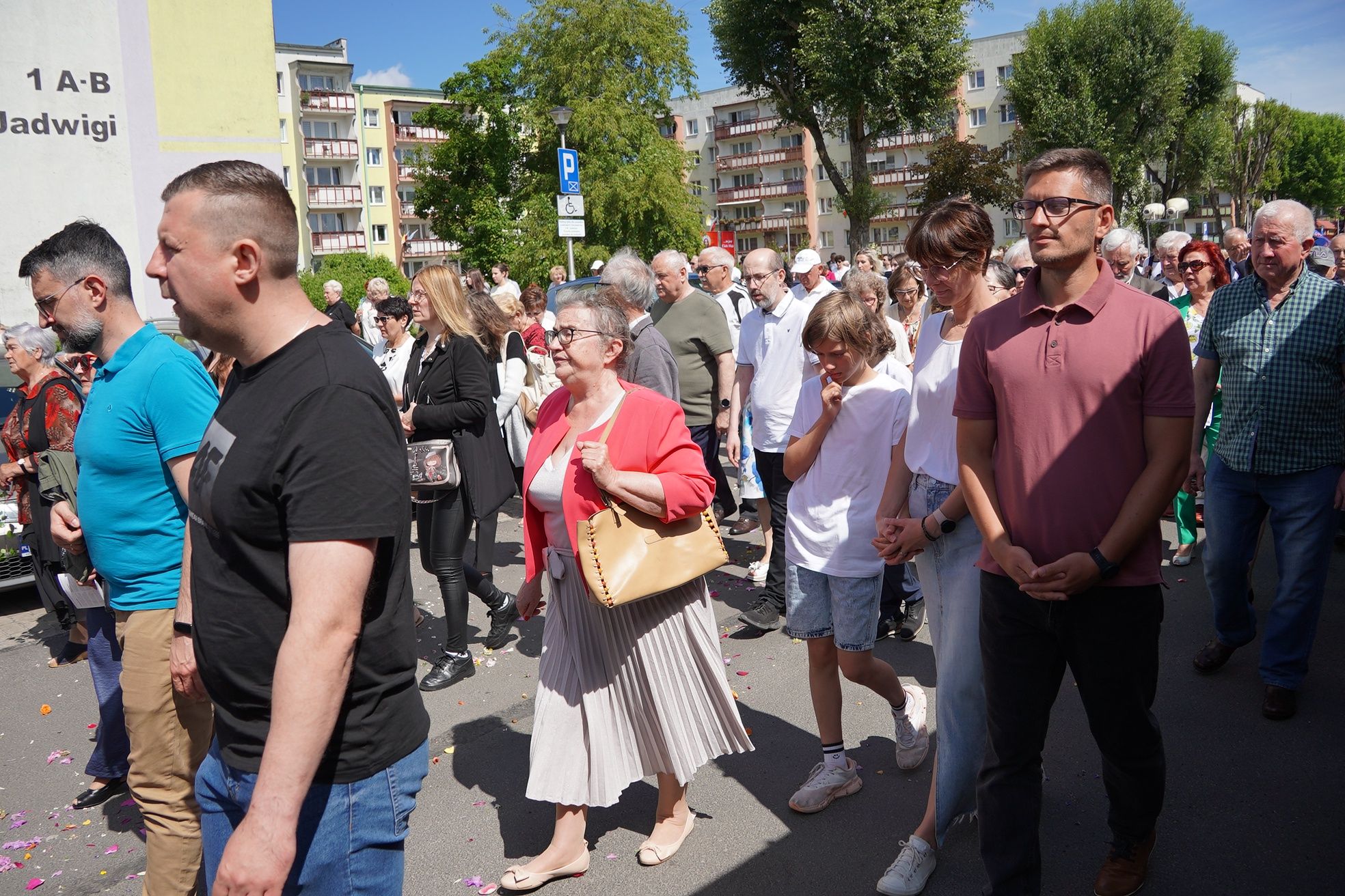 Procesja Bożego Ciała w Parafii Miłosierdzia Bożego w Pile