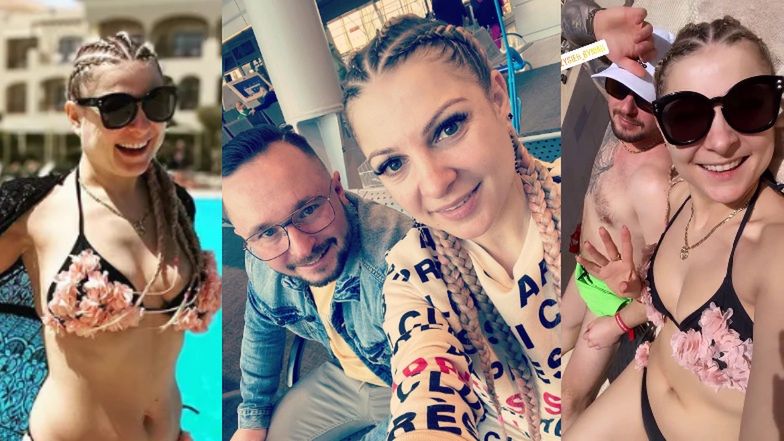 Magdalena Narożna z ukochanym w Egipcie