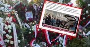Banner nakładał się na trumnę. "Żadnych granic" w Republice i wPolsce24