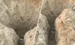 Ogromna dziura na brytyjskiej plaży. Straż wydała ostrzeżenie