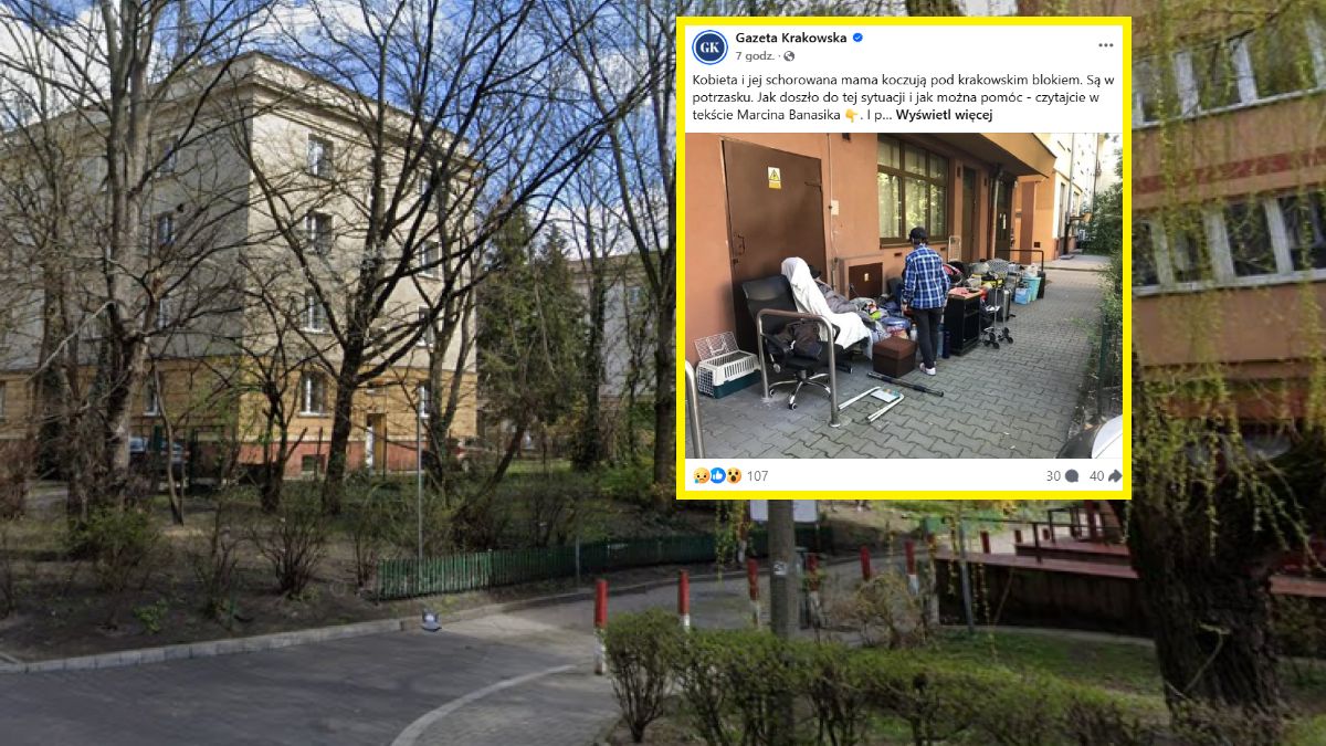 Matka i córka nie mają dachu nad głową.