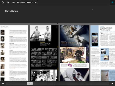 Layout magazynu Photographer's i