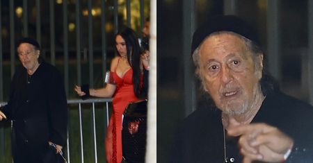 85-letni Al Pacino w asyście MŁODSZEJ O PONAD PÓŁ WIEKU ukochanej wychodzi z imprezy. Miłość kwitnie? (ZDJĘCIA)