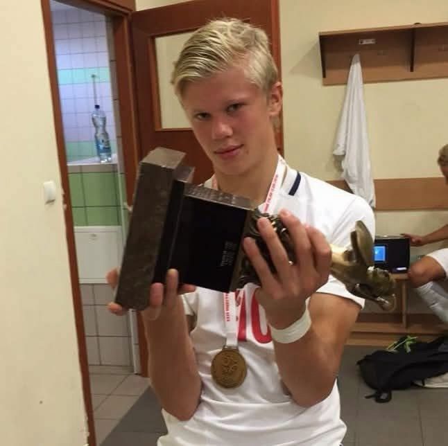 Młody Erling Haaland