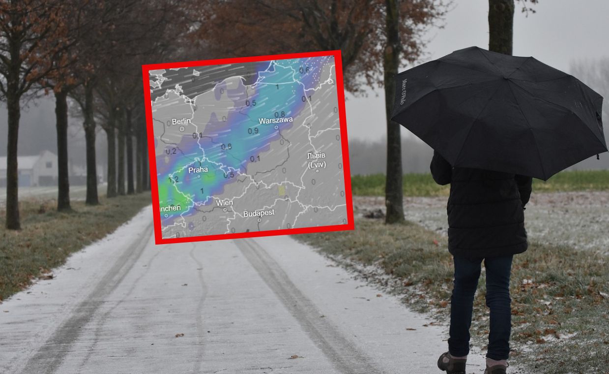 Nowa prognoza. Deszcz i śnieg w całej Polsce