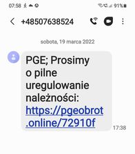 Fałszywy SMS o odłączeniu energii elektrycznej