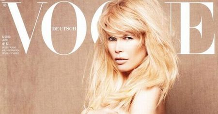 Ciężarna Schiffer na okładce "Vogue'a"!