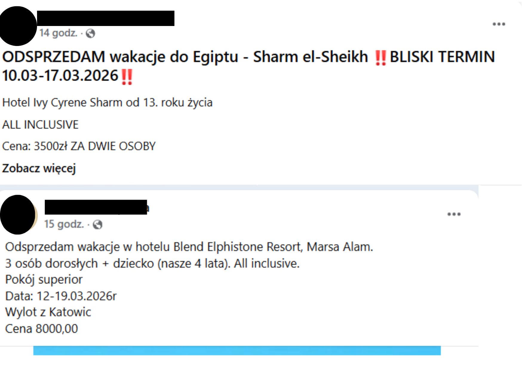 Turyści chcą odsprzedawać swoje wycieczki do Egiptu i Turcji