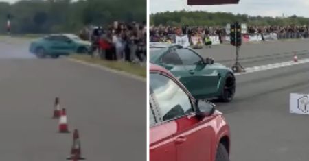 Dramatyczny wypadek w Krośnie. Sportowe auto wjechało w tłum ludzi