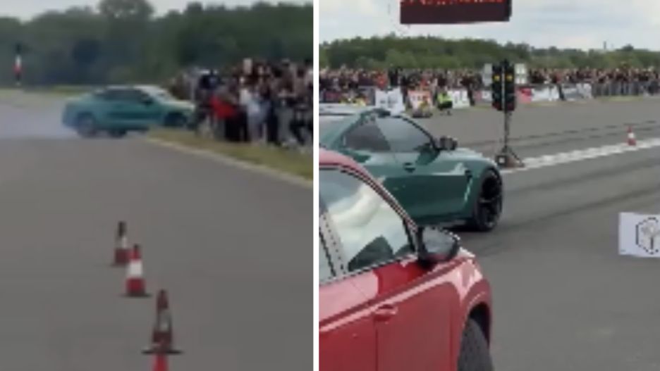 Wypadek na lotnisku w Krośnie. Wyścigówka wjechała w tłum