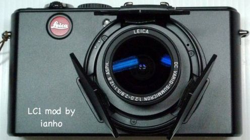 Panasonic LX3: osłona na obiektyw jak transformers 1