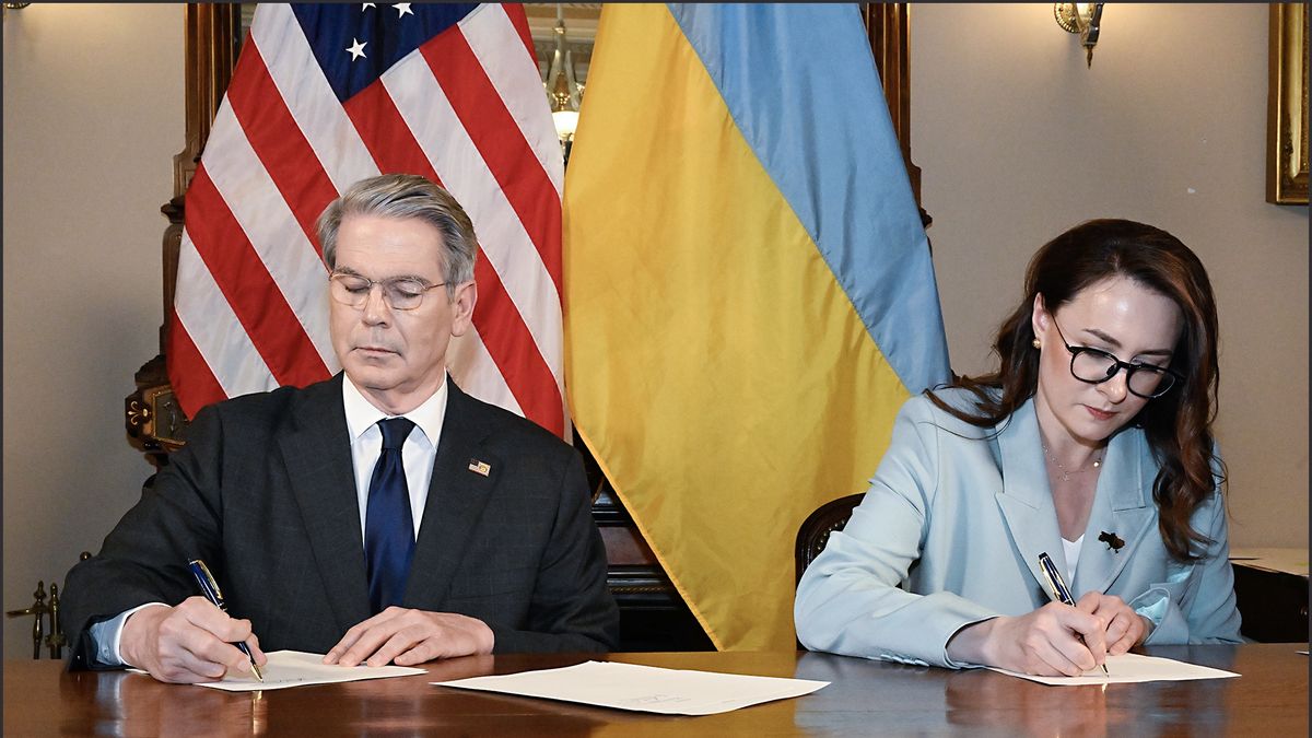 Podpisanie umowy USA z Ukrainą