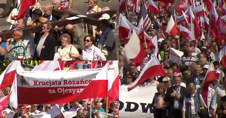 4,5 tysiąca osób na marszu narodowców. "Przeciwko kolaborantom współpracującym z Brukselą!"