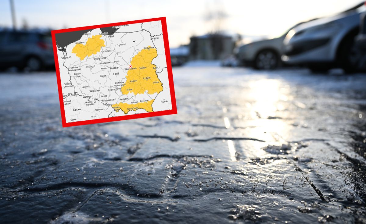 Ostrzeżenia pogodowe o oblodzeniu nawierzchni dróg i chodników obowiązują w południowo-wschodniej Polsce