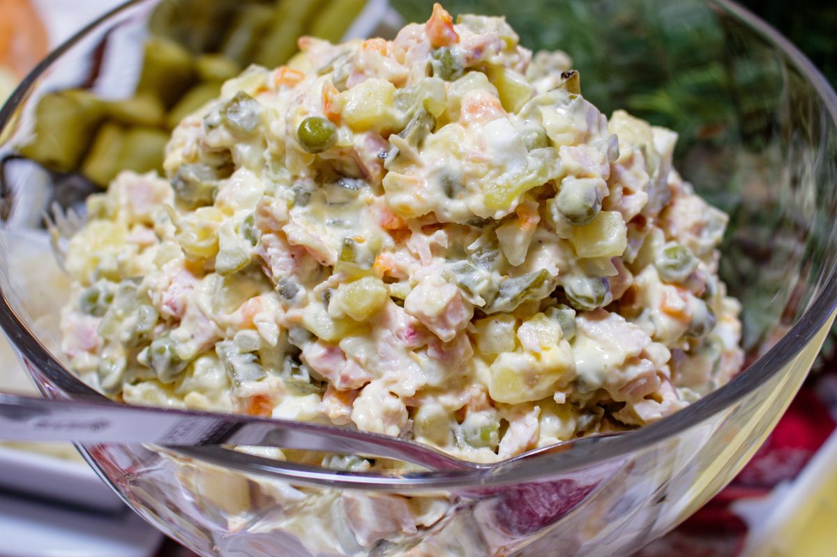Vegetable salad is one of the favorite dishes.