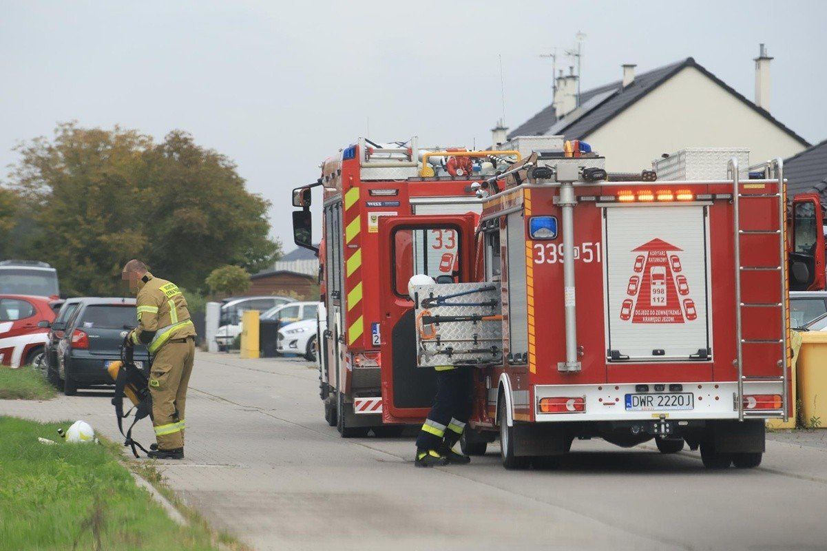 Duża akcja straży pożarnej pod Wrocławiem