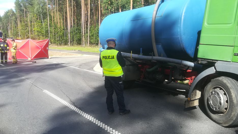 Wypadek na DK 20 mat. prasowe Policji