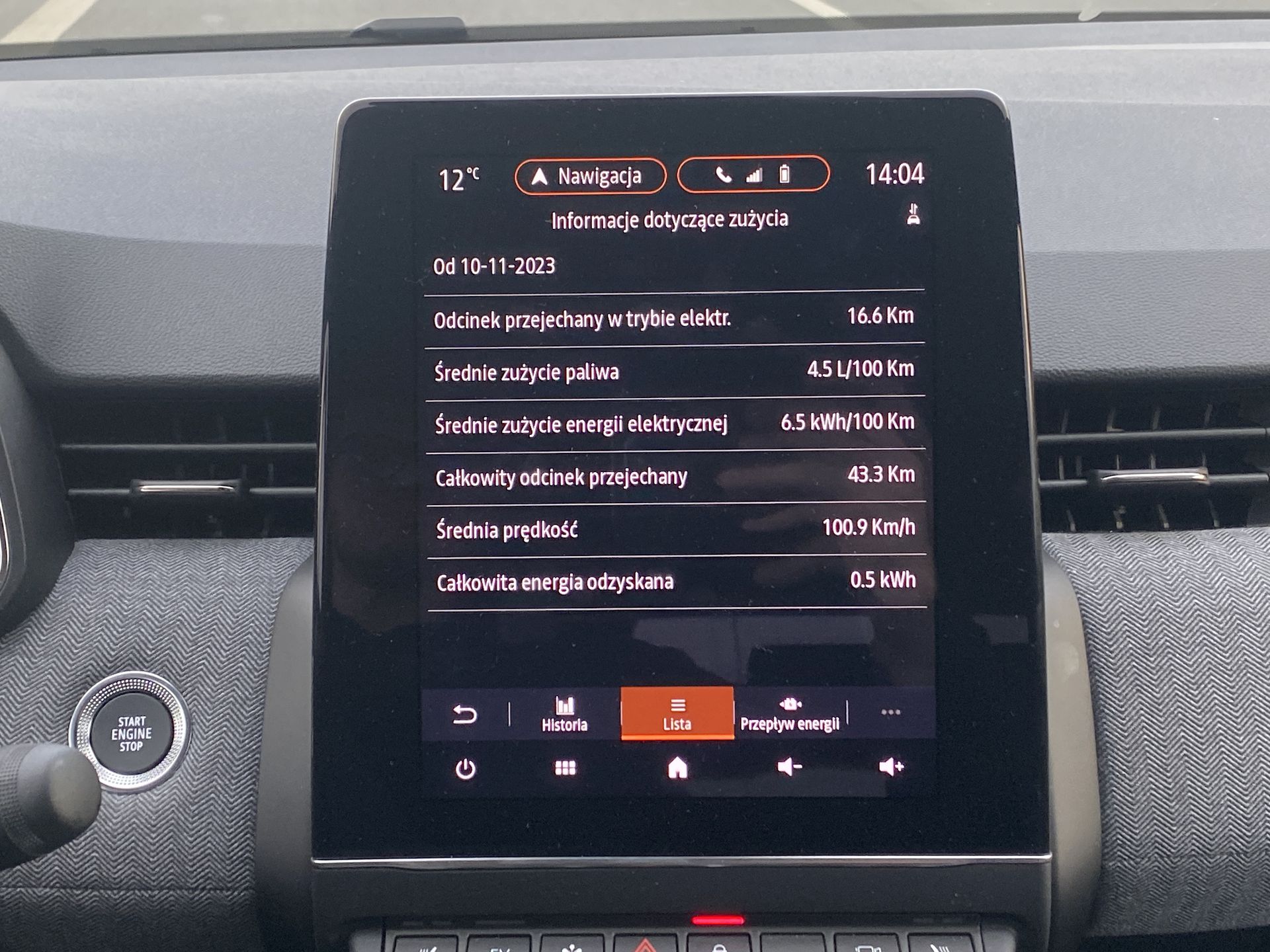 Różne scenariusze użytkowania hybrydowego Clio