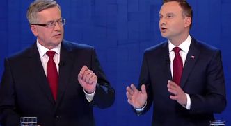 Duda do Komorowskiego: "Pan wychodził z czekoladowym orłem. Kotylionik i balonik, partyjny prezydent!"